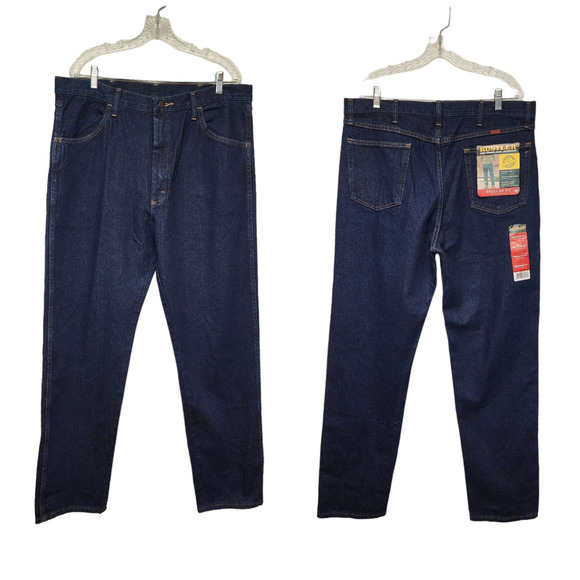 Wrangler Other - Wrangler Rustler Straight Leg Heavyweight Denim Regular Fit 38x34 NWT